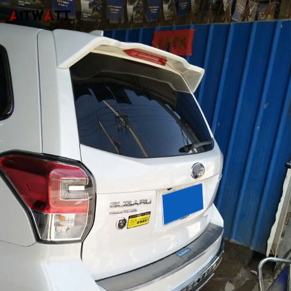 Spoiler For Subaru Forester 2013 2014 2015 2016 ABS Plastic Unpainted Primer Color Tail Trunk Wing Rear Roof Spoiler Car Styling Spoiler For Subaru Forester 2013 2014 2015 2016 ABS Plastic Unpainted Primer Color Tail Trunk Wing Rear Roof Spoiler Car Styling