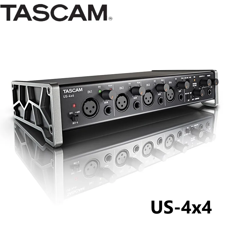 Tascam placa de som profissional para estúdio, com interface de áudio