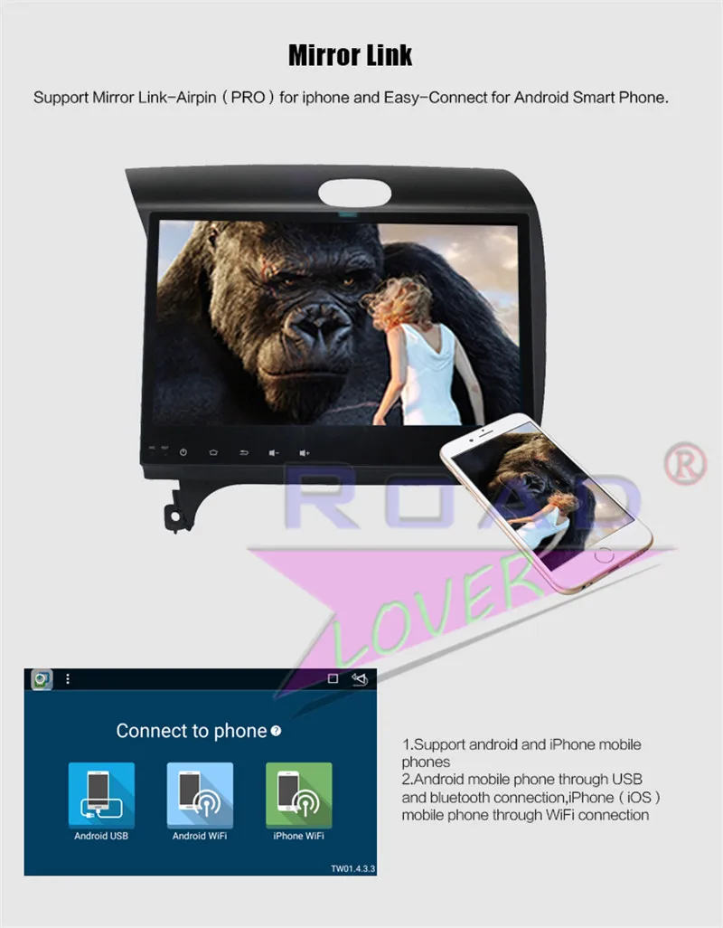 Best Roadlover Android 8.1 Car Multimedia Autoradio Player For KIA K3 2013 2014 2015 2016 Stereo GPS Navigation Magnitol 2 Din NO DVD 14