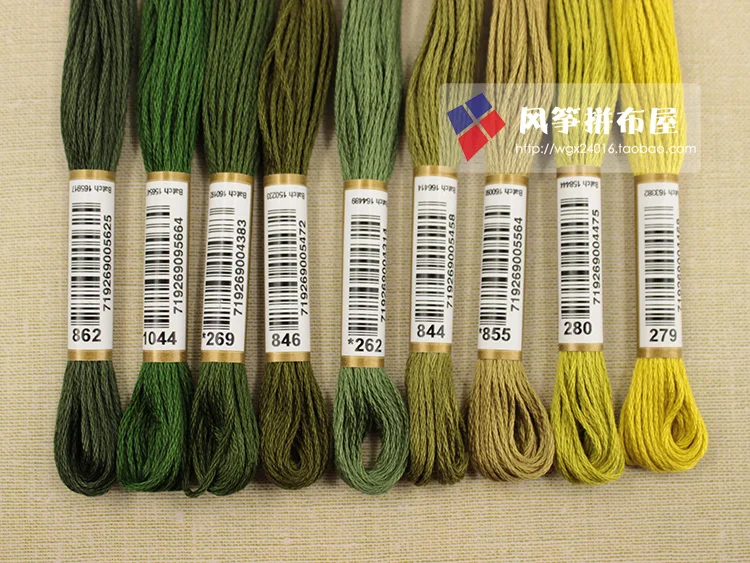 Немецкий якорь Анка импортная вышивка нить вышивка крестом чистый цвет линия Aoki Kazuko линия Зеленая система
