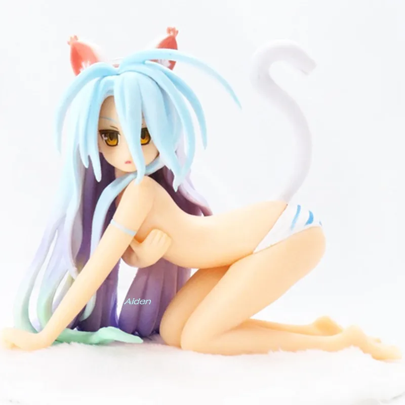 4 &quotсекси аниме фигурки игры без жизни Necomimi Shiro для девушек женщин Ver.1/12 Шкала ПВХ