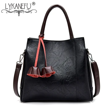 

LYKANEFU Famous Brand NEW Women Leather Handbag Designer Purse Ladies Hobo Shoulder Bags with Top Handles Women Bag Soft Leather