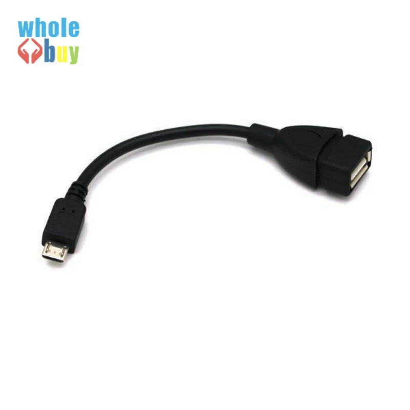 100 шт/партия Micro USB Male 5Pin/Mini 5pin OTG к женскому USB 2,0 A конвертер Кабель-адаптер шнур черный белый для мобильных телефонов MP4