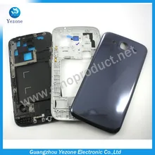 OEM Housing Cover For Samsung Galaxy Mega 5.8 I9152 Faceplate Middle Bezel Back Battery Cover Complete Housing Replacement Parts