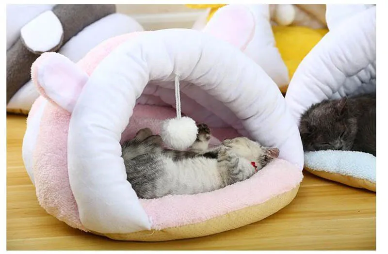 Тапочки кошка кровать теплый мягкий для питомца дом моющаяся Лежанка для котов подстилка щенок спальный мешок собака кровати коврик клетка для переноски кошки