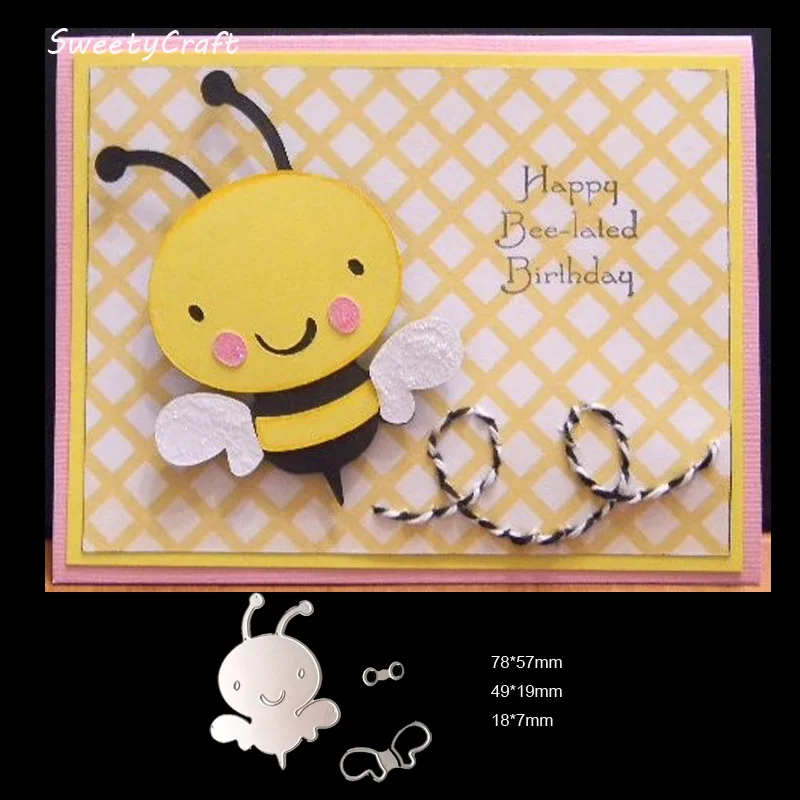 Bee Cartoon Animal Cutting Dies