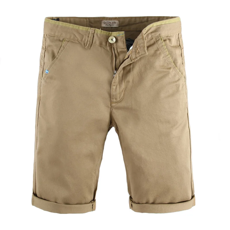 Khaki Color Fashion Mens Jeans Shorts 