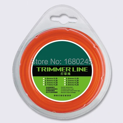 Garden tools spare parts brush cutter Roll 2.6mmX 90m Trimmer Line Spool Whipper Snipper Cord  Grass trimmer head Nylon line