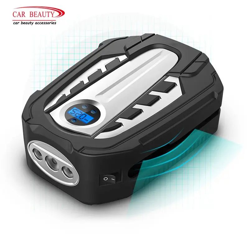 

Digital Tire Inflator for Car W/Pressure Gauge - Portable Air Compressor - Electric Auto Pump | Easy To Store - Auto Shut OFF