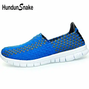

Hundunsnake Summer Men Sneakers Men Sport Shoes Sports Shoes Male Running Shoes For Men Slip-On Gym Blue Sporty Krasovki A-082
