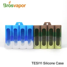 Высокое качество tesiyi e-cig 18650 Батарея силиконовый чехол Батарея защитный чехол для 4*18650 батареи VAPE 18650 чехол brosvapor