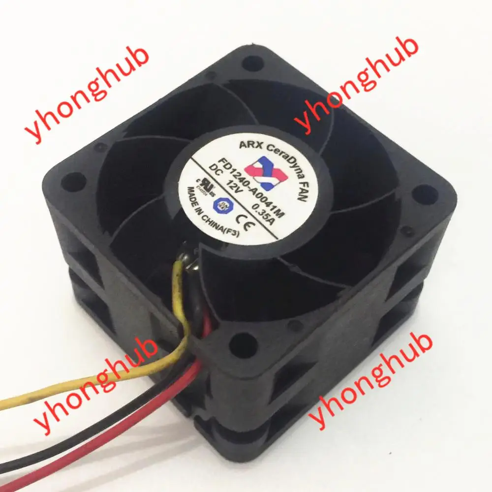 ARX FD1240-A0041M DC 12V 0.35A 40x40x28 мм 3-Провода Сервер площадь Вентилятор | Компьютеры и офис