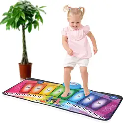 Электронные ковры игрушечный ксилофон Радуга для детей ползучие подушки Playmat музыка