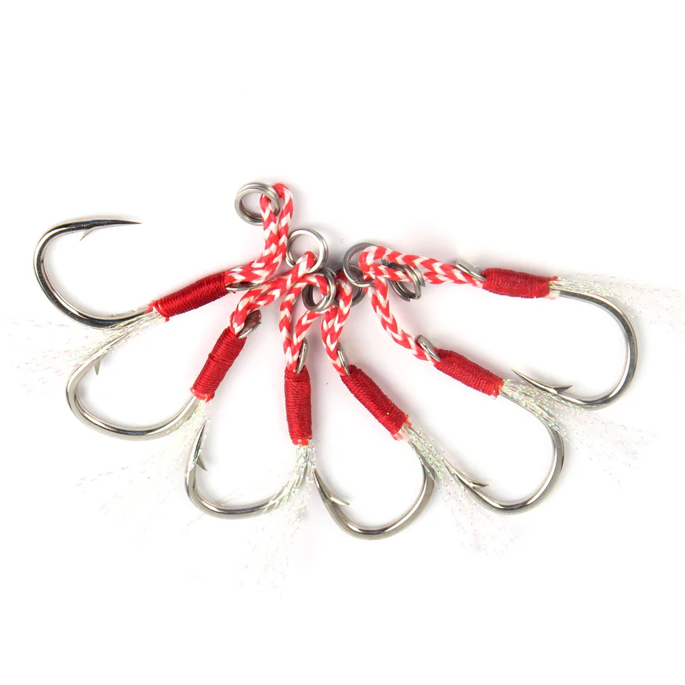 5PCS High Carbon High Quality Steel Fishing Hooks Set Fly Fishhooks Jig Barbed Hole For Fishing Accessories Pesca 10# 20# jooyoo