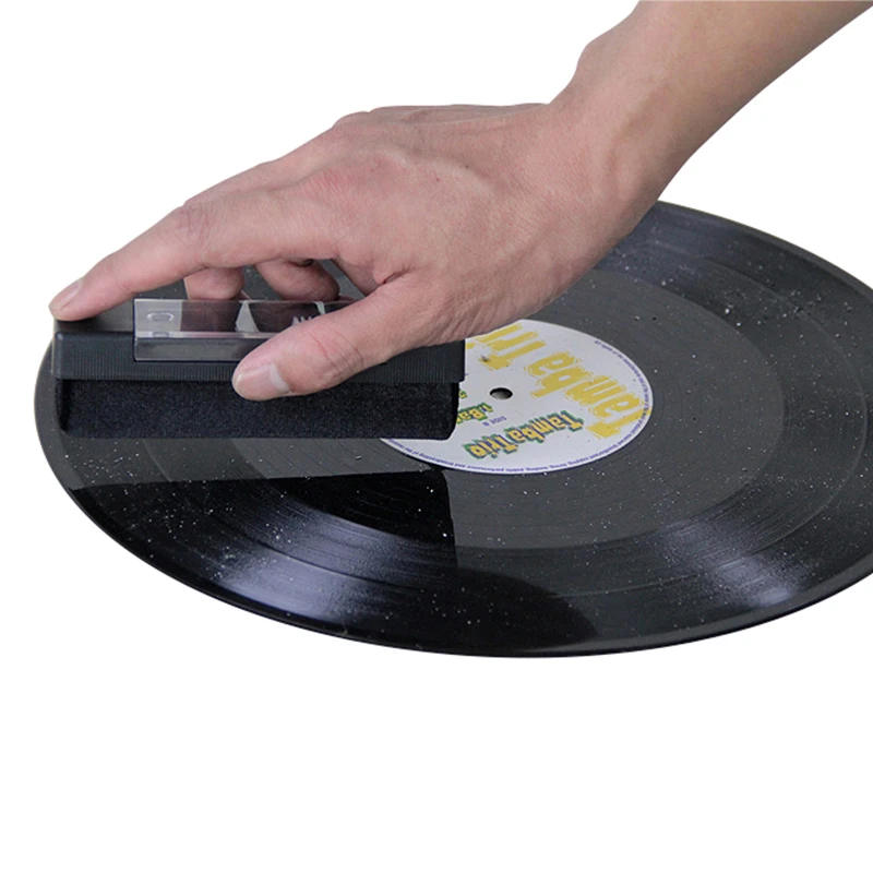 

DINIWELL Carbon Fiber LP Phonograph Vinyl Records Cleaning Brush With Small Brush For Handle Turntables Long Play Cleaning Kit