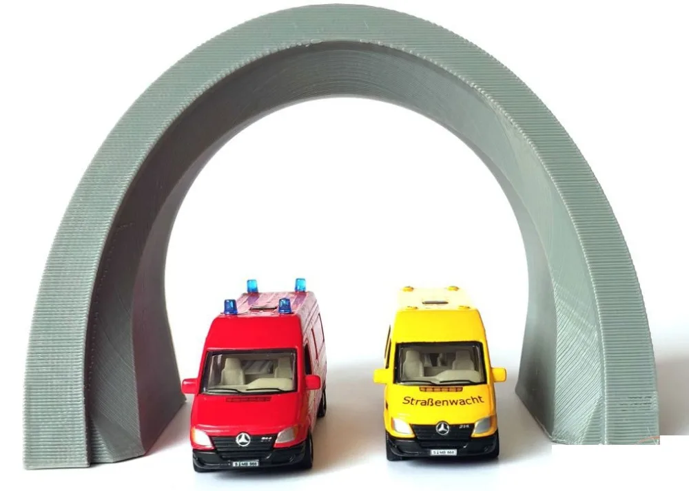 2 шт. DIY песок стол сцены аксессуары 1: 87 шоссе высокоскоростной рельс водопроводный туннель модель рта поезд хо масштаб