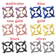 1 пара, Модный женский Пирсинг для пирсинга груди, подвеска-колокольчик, поддельное кольцо для сосков, кольцо для сосков, ювелирное изделие на каждый день для женщин