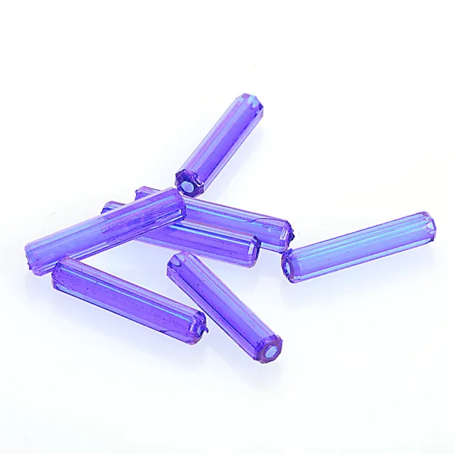 Buy Transparent Acrylic Tube Loose Beads 24x5mm