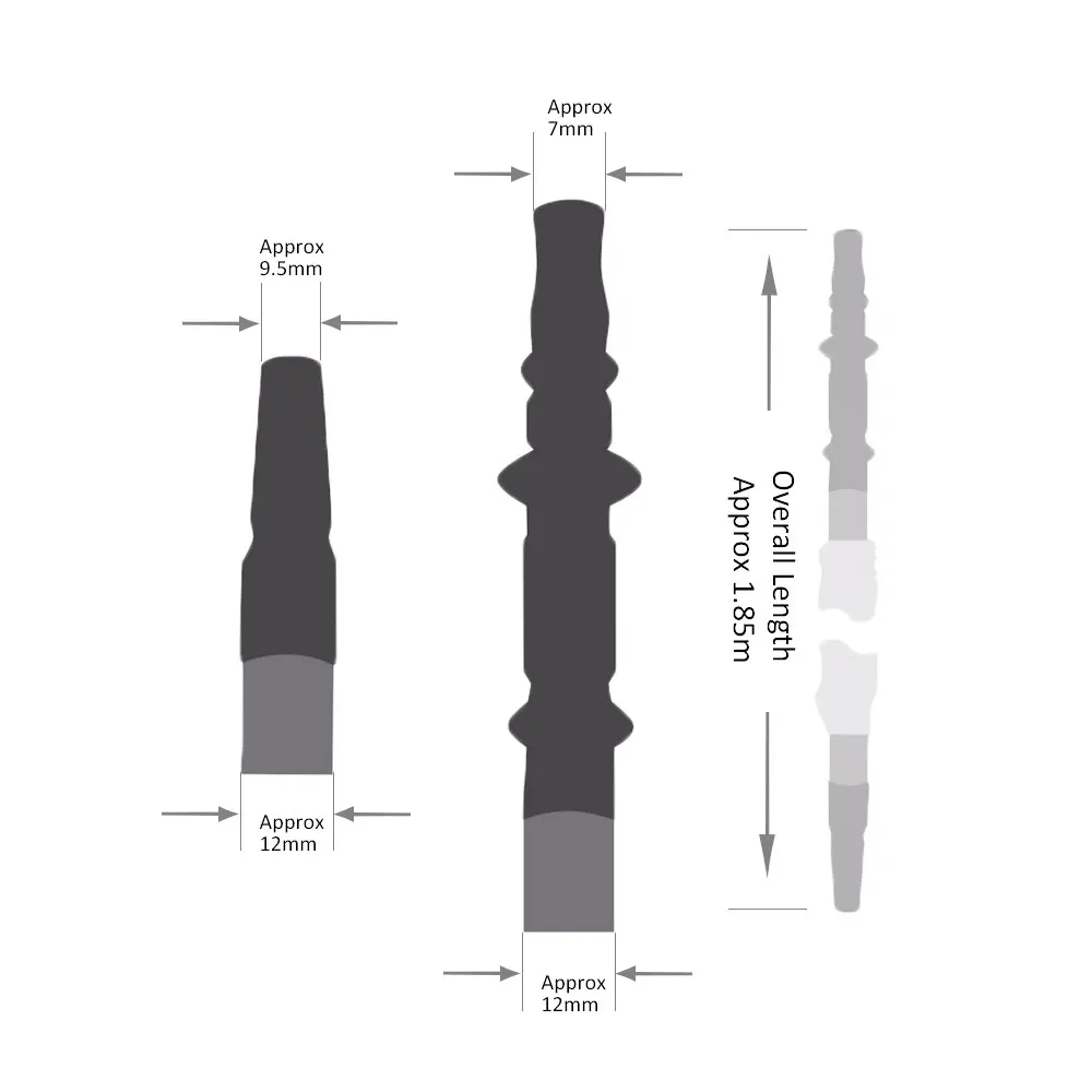1 Набор 185 см шланг для кальяна трубка акриловая ручка трубка для кальяна инструменты кальян chicha Narguile аксессуары