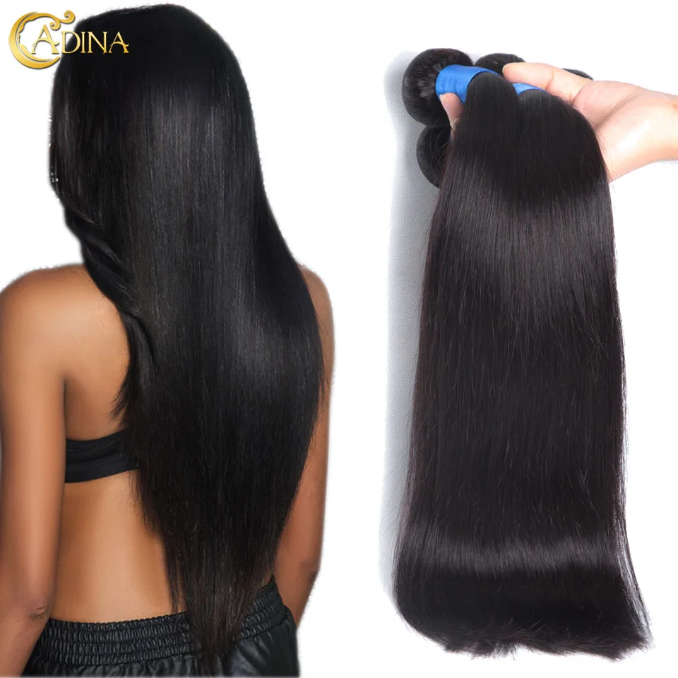 Mink Brazilian Virgin Hair Straight 4Bundle Deals Unprocessed Virgin Brazilian Straight Hair Extension 7A Remy Human Hair Weave