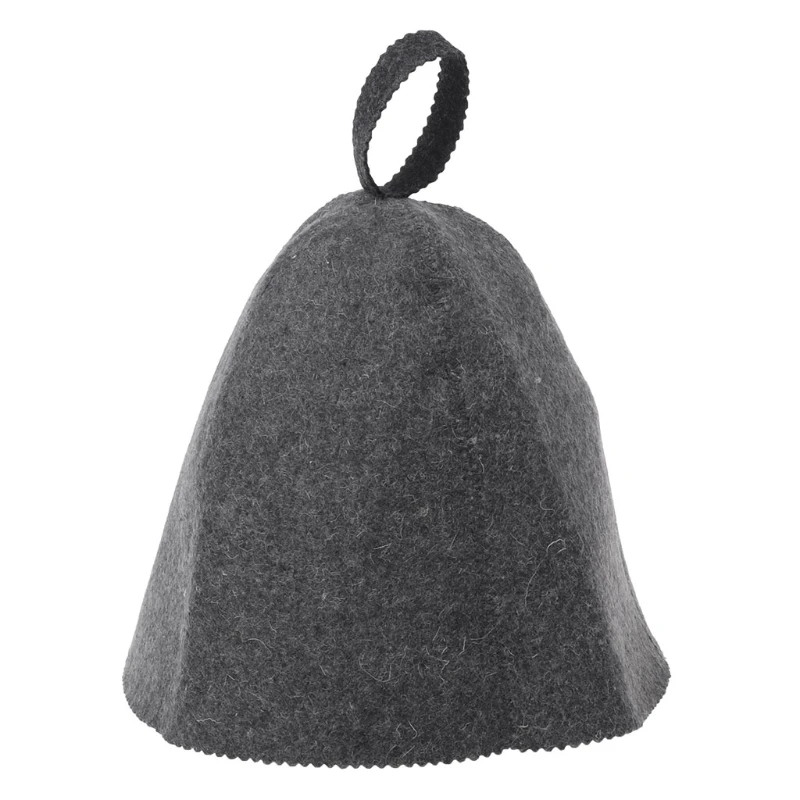 

Wool Felt Sauna Hat Anti Heat Russian Banya Cap For Bath House Head Protection