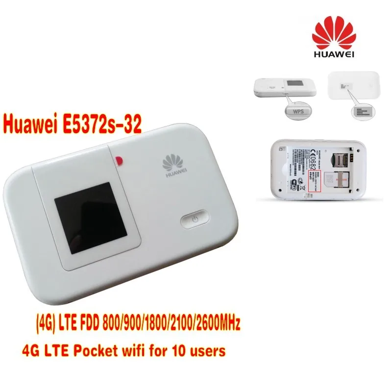 HUAWEI E5372s-32 4 г 150 Мбит/с LTE Cat 4 карман для мобильного Wi-Fi Беспроводной Hotspot модем