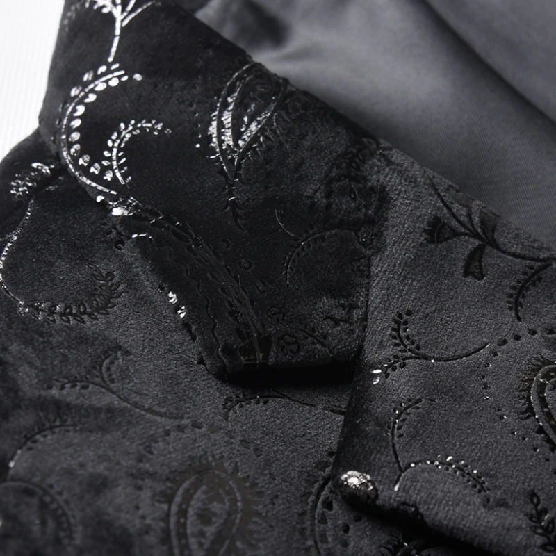 Fashion Men Jacquard Blazer Slim Fit Wedding Party Suit Jackets High Quality Host For Men Blazer Jacket Slim Fit