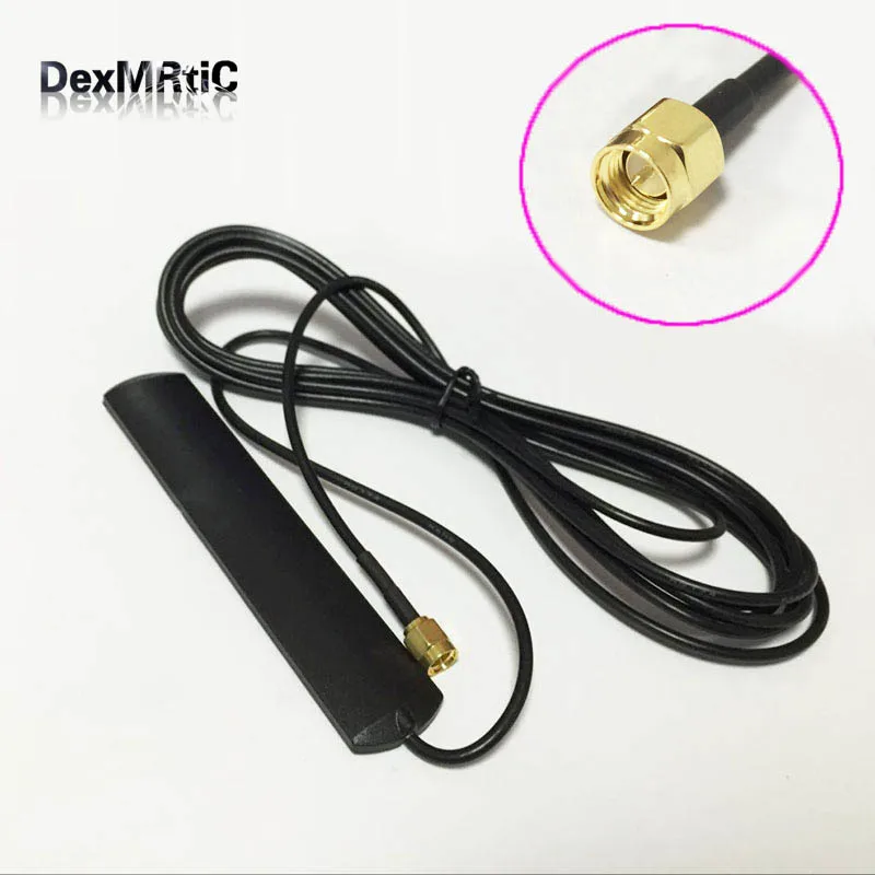 

1PC 3G 4G LTE antenna SMA 3dbi patch Antenna Aerial 3m extension cable 4G modem Aerial LTE