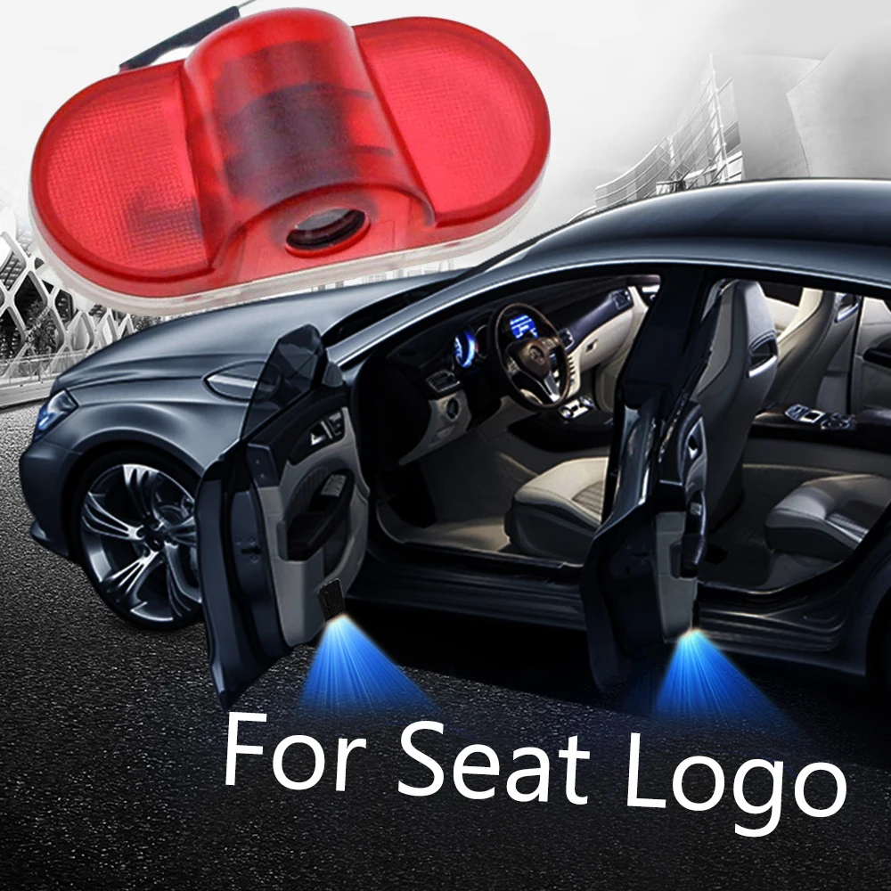 

2-20 pcs For Seat Logo Auto Badge Door Light For Seat Leon MK1 Car Tuning Logo Shadow Welcome Projector Lights LED 12V