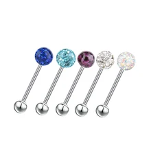 1 шт. HOOH модный язык из нержавеющей стали пирсинг, Септум штанга фабричного производства серьги язык пирсинг для тела ювелирные изделия