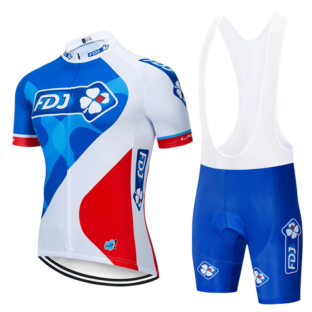 2019 New PEO Summer FD blue short sleeve Cycling Jersey Set MTB Breathable and quick-drying Clothing Strap suit SUMMER | Спорт и