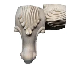 4 шт 10x6 см мебель в европейском стиле ноги деревянные резные ТВ шкаф сиденье ноги ванной ножки шкафа