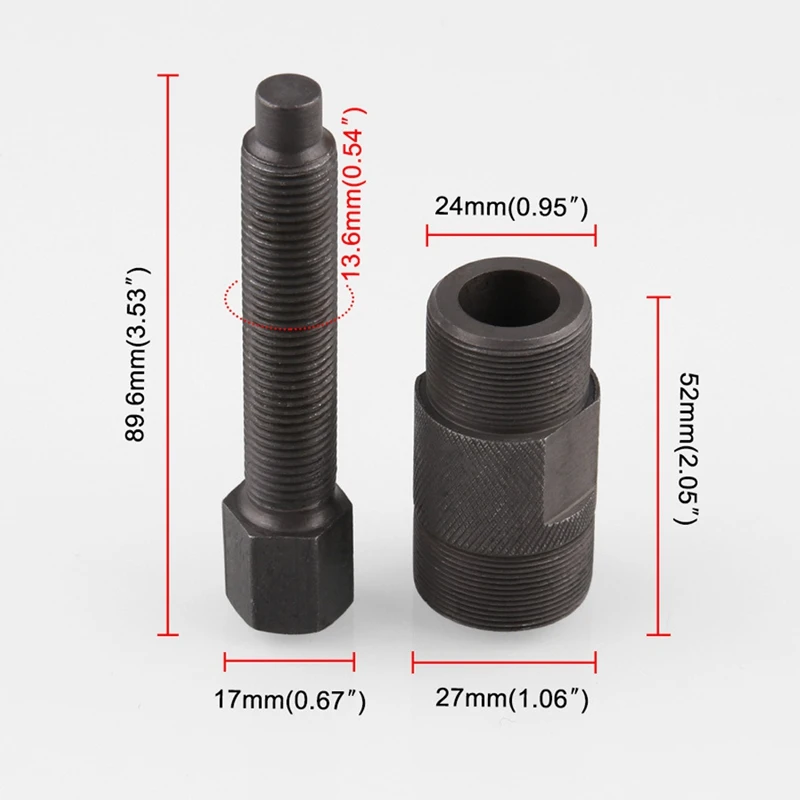 Инструменты для ремонта мотоцикла магнитный двигатель тяга код маховика Съемник общего ротора Диаметр резьбы: 27 мм/24 мм подходит для Kaw