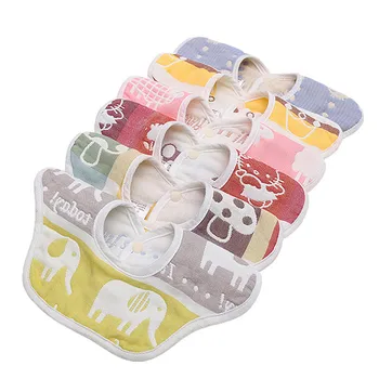 

Boys Girls Newborn Cartoon Pattern Bibs Baby Waterproof Lunch Bibs For Kids Self Feeding Nursing 360 Degree Rotating Towel
