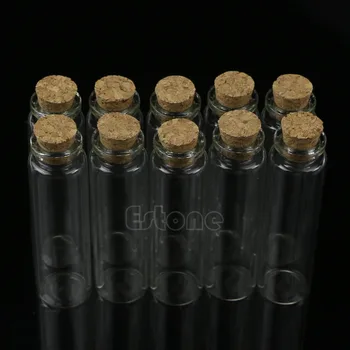 

10pcs 20ml 22*80mm New Mini Glass Bottle Vial with Ck Stopper Stage Pendant