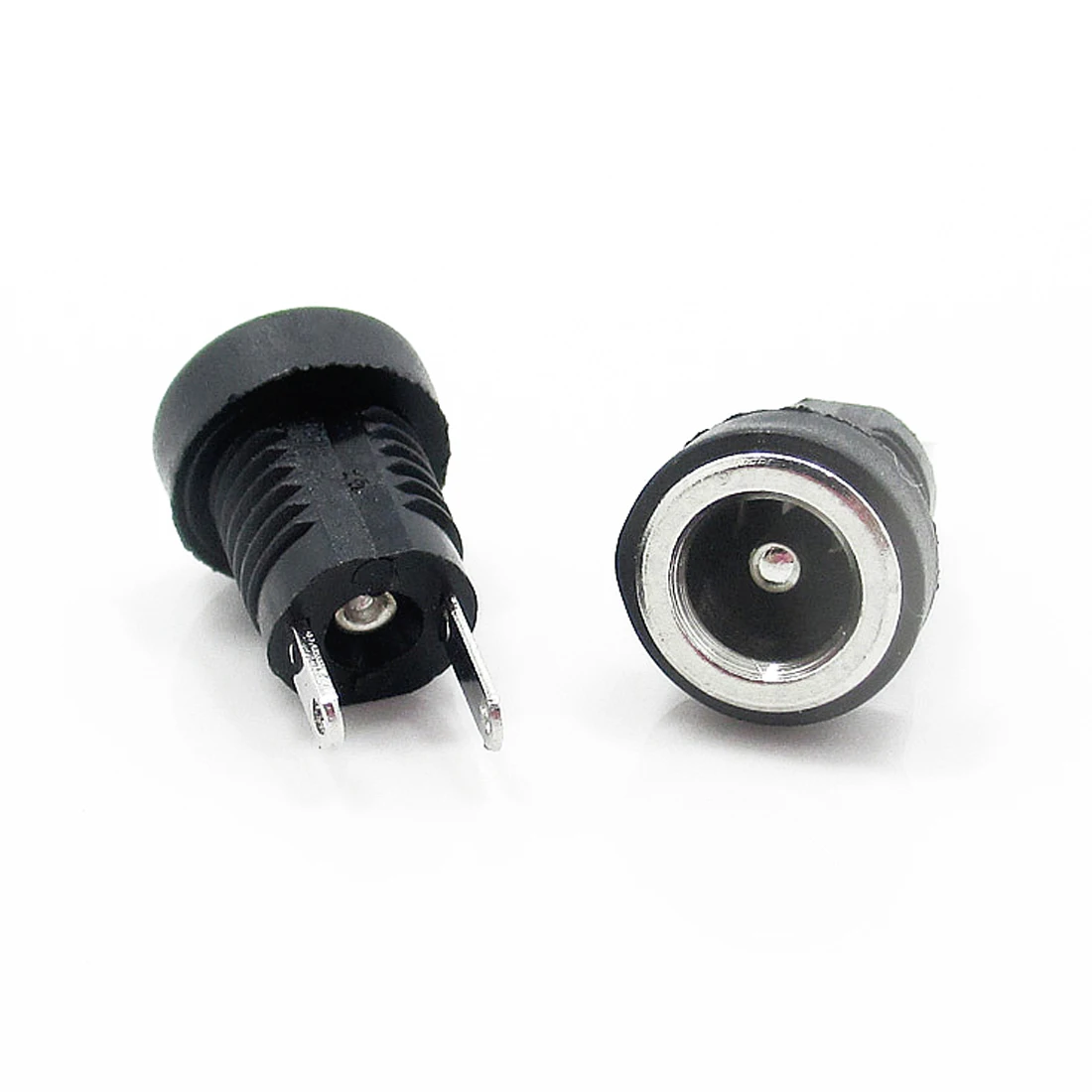 

centechia 10Pcs 3A 12v For DC Power Supply Jack Socket Female Panel Mount Connector 5.5mm 2.1mm Plug Adapter 2 Terminal Types