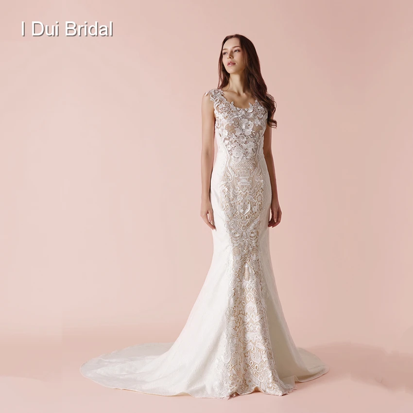 

Sheath Lace Wedding Dress New Design Bridal Gown