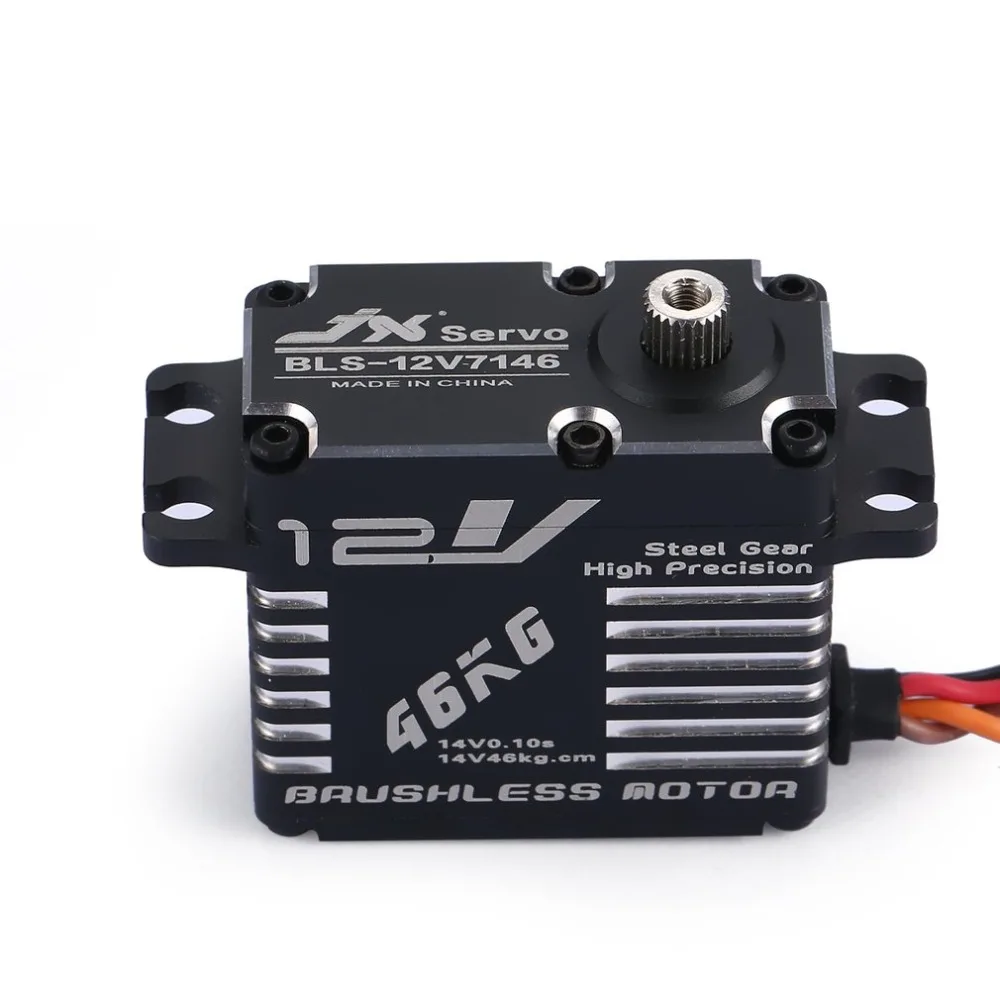 

JX BLS-12V7146 Metal Universal Digital Servo with 47kg High Torque for RC Car Robot Airplane Fixed Wing Aircraft Drone RC Parts