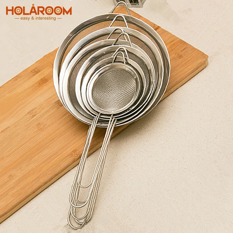 Holaroom Fine Mesh Strainer Stainless Steel Flour Sifter Sieve Colander