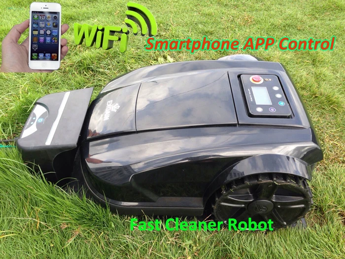 

TWO Year Warranty-Newest 4th Generation Robot Lawn Mower S520 With Li-ion Battery, Water-proofed Charge,Smartphone WIFI App