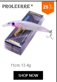 Proleurre 1 шт. Minnow рыболовная приманка Лазерная жесткая искусственная приманка 3D глаза 11 см 14 г рыболовные воблеры Дайвинг 0,2 М-1 м Crankbait Minnows