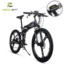 RichBit RT-860 36 в * 250 Вт 12.8Ah Mountain Гибридный электровелосипед Велоспорт Watertight рамки внутри Li-on батарея складной электровелосипед