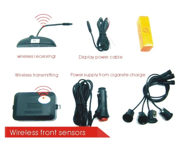 Беспроводная Передняя автомобильная система датчиков для парковки