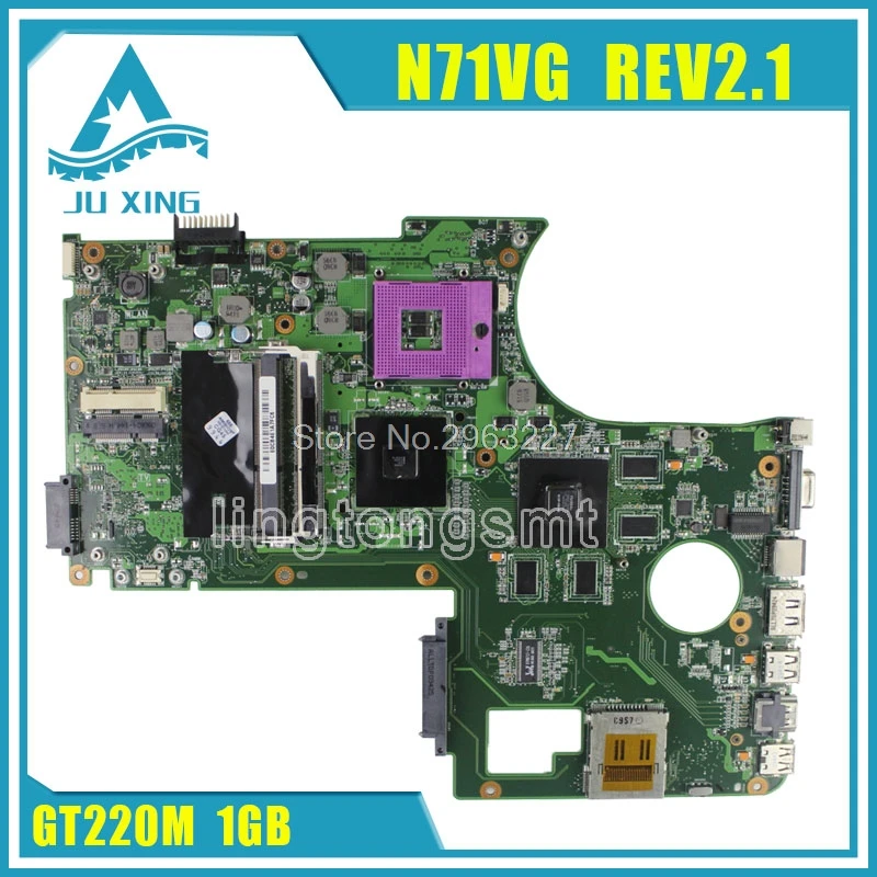 Оригинальная материнская плата для ASUS n71V N71VG материнская плата N71VG материнская плата rev2.1 GT220M 1GB полностью протестирована
