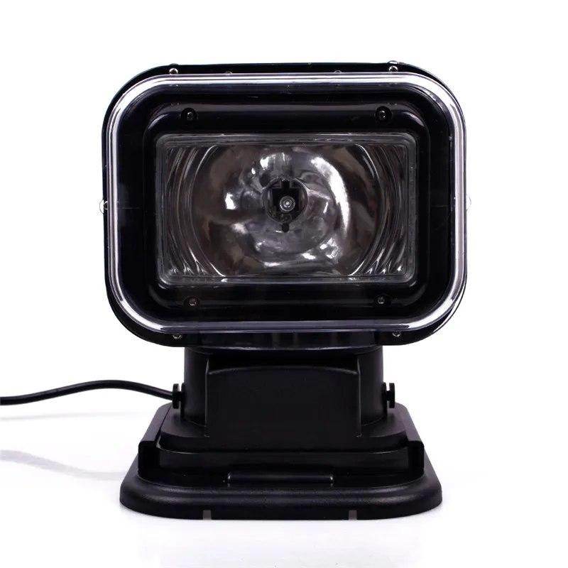 

1Pcs 5000 Hours Rotating Remote Control 360 Degrees 55W 6000K Waterproof IP67 HID Car Working Spotlight Off Road Lamp#52032
