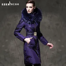 Luxury Royalcat Down coat 2016 Winter jacket women Down jackets Women’s down coats thicken slim long large fur Hood Outerwear