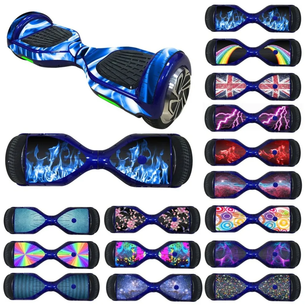 

6.5 Inch Self-Balancing Electric Scooters Wheel Board Protective PVC Cover Skin Sticker Classic Hoverbaoard for Car Decoration