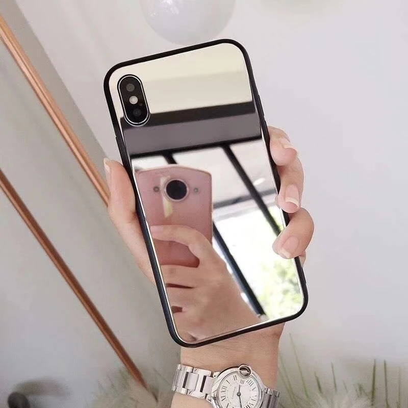 

Luxury Mirror Case For Samsung Galaxy A50 A70 A30 A20 S10 S8 S9 Plus S7 Edge Note 8 9 10 Plus A8 A6 A5 2018 Case Plating Soft TPU Cover