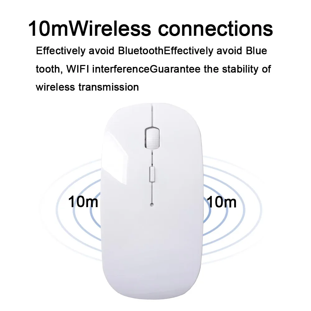 2.4G Wireless Mouse USB Optical Wireless Computer Mouse 2.4G Receiver Super Slim Mouse green 5