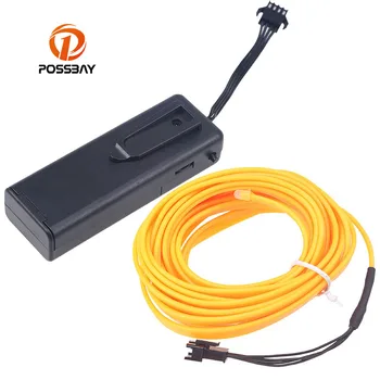 

POSSBAY 3 M Chasing EL Wire DC 3V Portable Battery Case Inverter Flexible lED Neon Light strip Tube Rope Car Party Clothing